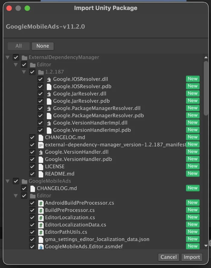 Unity Admob インストール