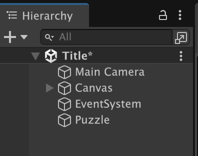 Puzzleオブジェクトをつくる