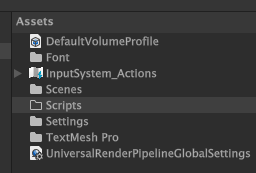 Scriptsフォルダをつくる