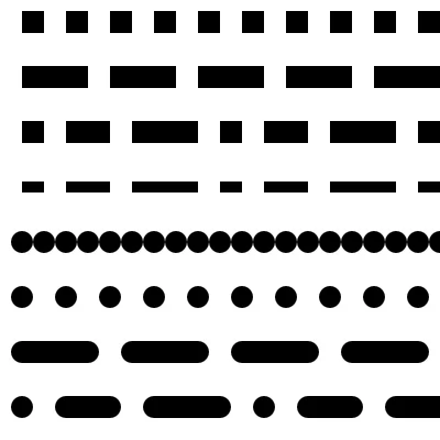 Affinity Designerで色々な破線を作る